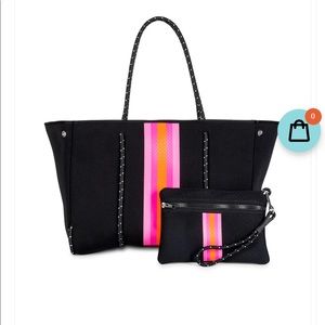 Haute Shore Black Neoprene Tote